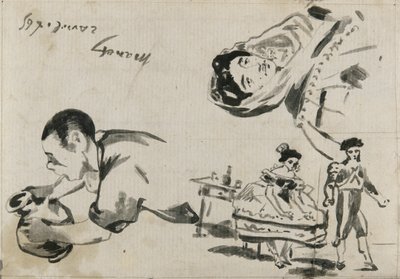 吉普赛人"、"西班牙芭蕾舞 "和 "Lola de Valence "的草图，为 "1865 年沙龙作家 "创作 作者 爱德华·马奈