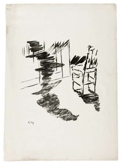 椅子》（"那个漂浮在地板上的影子......"），选自《乌鸦》（Le Corbeau） 作者 爱德华·马奈