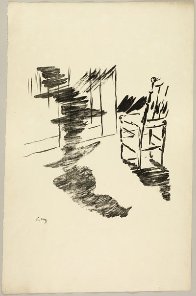 椅子》（"那个漂浮在地板上的影子......"），选自《乌鸦》（Le Corbeau） 作者 爱德华·马奈