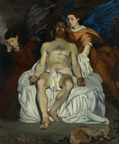 死天使与天使，1864年。 作者 爱德华·马奈