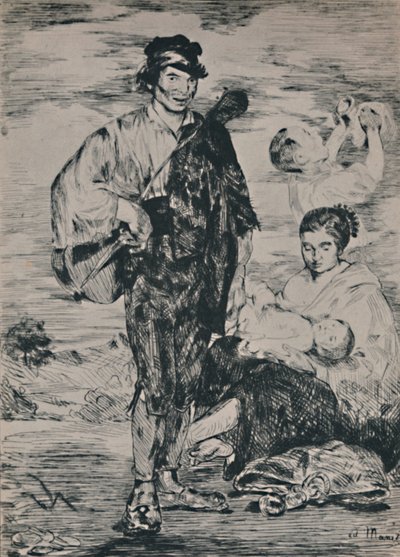 吉普赛人，1862年，1946年 作者 爱德华·马奈