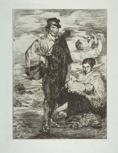 吉普赛人Les Gitanos, 1862年。 作者 爱德华·马奈