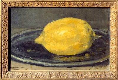 The Lemon Painting by Edouard Manet (1832-1883). 1880. Sun. 0,14x0,22 m Paris. Musee d