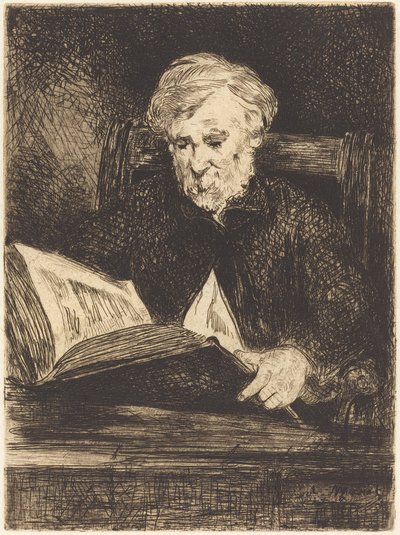 读者》 Le liseur, 1861年。 作者 爱德华·马奈