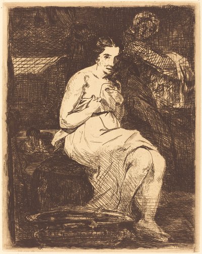 The Toilette La toilette，1862年。 作者 爱德华·马奈