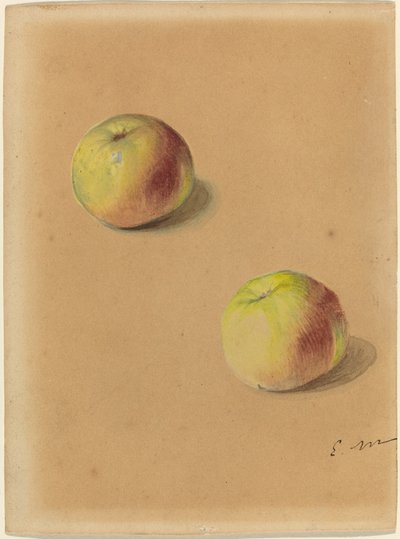 两个苹果，1880年。 作者 爱德华·马奈