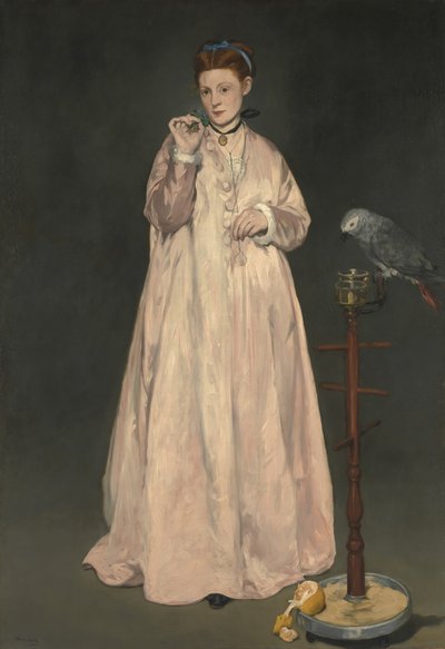 1866年的年轻女士，1866年。 作者 爱德华·马奈