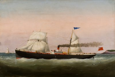 帆船，勒阿弗尔，1877年 作者 爱德华·玛丽·亚当