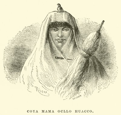 Coya Mama Ocllo Huacco 作者 爱德华·里奥（Edouard Riou）