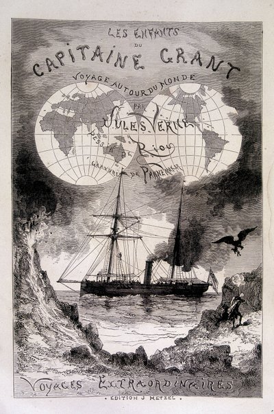 儒勒·凡尔纳 (Jules Verne) 的前沿“格兰特船长的孩子们” 作者 爱德华·里奥（Edouard Riou）