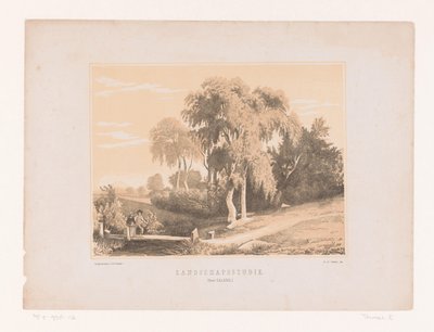 Landschapsstudie（对象标题） 作者 亚历山大卡拉梅