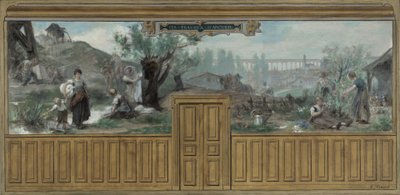Arcueil-Cachan 市政厅草图：Les travaux d