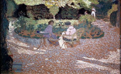 在花园中，1895-1898年。 作者 爱德华·维拉德
