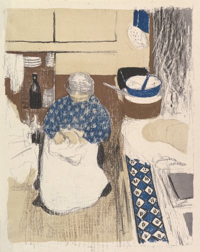 La Cuisinière, from the series Paysages et Intérieurs 作者 爱德华·维拉德
