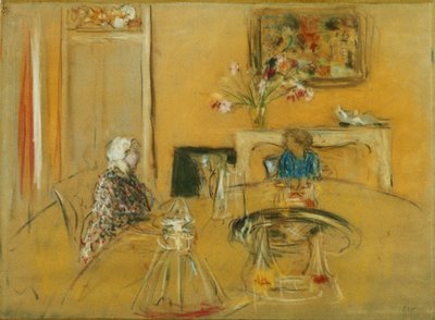 在克莱斯城堡午餐；在Chateau des Clayes午餐，c。 1935年 作者 爱德华·维拉德