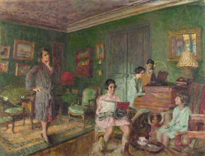 安德烈·沃尔姆瑟夫人和她的孩子们，1927年 作者 爱德华·维拉德