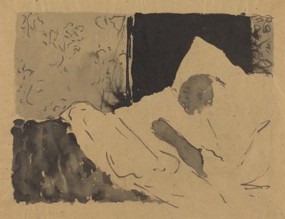 睡觉的V夫人，约1892年。 作者 爱德华·维拉德
