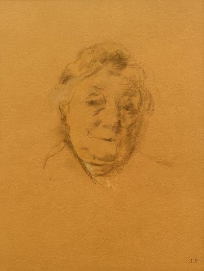 贝纳德夫人从正面的肖像 作者 爱德华·维拉德