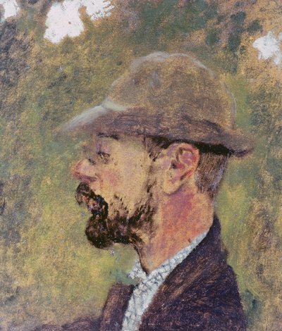 亨利图卢兹 - 洛特雷克（1864-1901）c.1897-98的肖像 作者 Edouard Vuillard