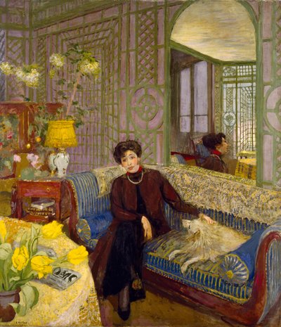 Marcelle Aron的肖像，特里斯坦伯纳德的妻子（1866-1947）1914年 作者 爱德华·维拉德