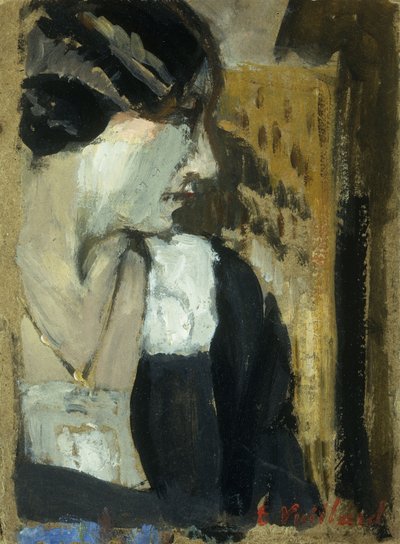 女人的简介；女性形象 作者 Edouard Vuillard