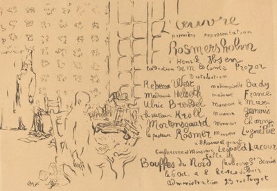 Rosmersholm, 1893. 作者 爱德华·维拉德