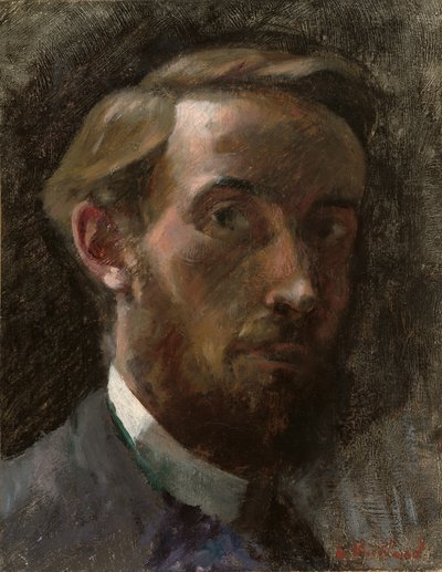 自画像，21岁，1889年。 作者 爱德华·维拉德