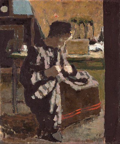缝纫女装（La Couture），约1893年 作者 爱德华·维拉德