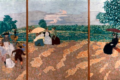 公共花园细节，1894年 作者 爱德华·维拉德