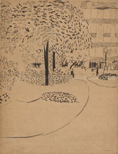 广场》，1910年。 作者 爱德华·维拉德
