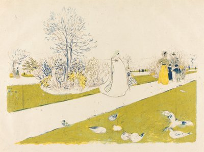杜乐丽花园 Le jardin des Tuileries, 1896年出版。 作者 爱德华·维拉德
