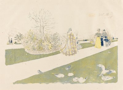 杜乐丽花园 Le jardin des Tuileries, 1896年出版。 作者 爱德华·维拉德