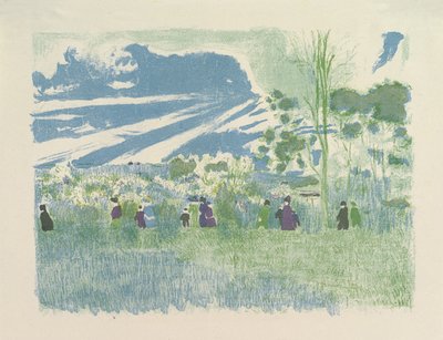 À Travers Champs (Across the Fields)，来自风景和室内设计系列 作者 爱德华·维拉德