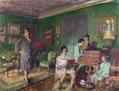 Vuillard, edouard (1868-1940) Andre Wormser夫人和她的孩子 布面油画 1927年 伦敦国家画廊 89,2x116,5 作者 爱德华·维拉德