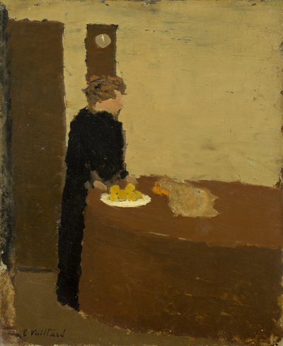 黑衣女子，约1891年。 作者 爱德华·维拉德