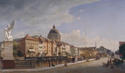 柏林 Schloss Freiheit 房屋的后视图 作者 约翰·菲利普·爱德华·盖特纳