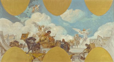 马克西米利安一世皇帝的神化。 作者 爱德华·韦斯