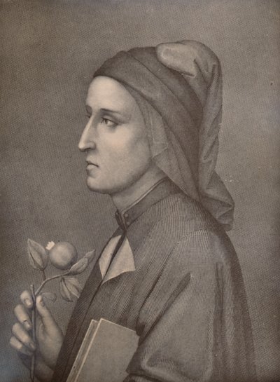 丹特·阿利吉耶里（Dante Alighieri），意大利诗人，1894年，十九世纪 作者 爱德华多·基松（Eduardo Chiossone）