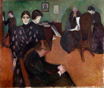 爱德华·蒙克（1863-1944）的病房画作中的死亡 作者 爱德华·蒙克