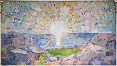 太阳。 1911-16 作者 Edvard Munch