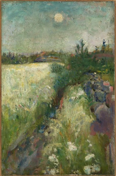 Veierland 的花草甸 作者 Edvard Munch