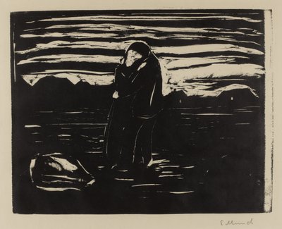 田野之吻（1905） 作者 爱德华·蒙克