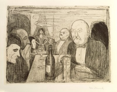 克里斯蒂安波希米亚人二队 作者 Edvard Munch