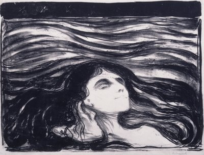 海浪中的恋人 作者 爱德华·蒙克
