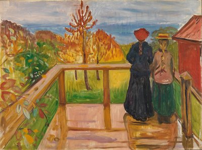 On the Veranda 作者 爱德华·蒙克