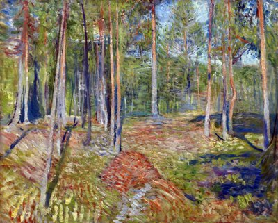Pine Forest - Peinture de Edvard Munch (1863-1944) 作者 爱德华·蒙克