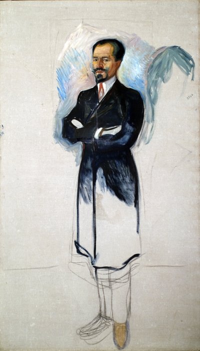 欧内斯特·泰尔的肖像1859-1947 作者 爱德华·蒙克