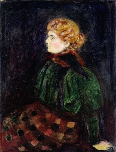 马克西米利安哈登夫人的肖像 作者 Edvard Munch
