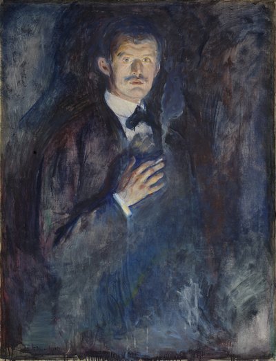 香烟自画像 作者 Edvard Munch