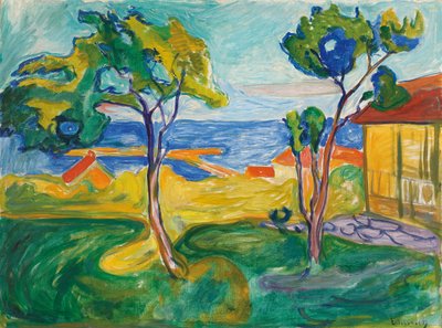 阿斯加斯特兰德的花园 作者 Edvard Munch